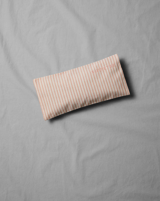 Aroma Eye Pillow Stripe Peach Ecru