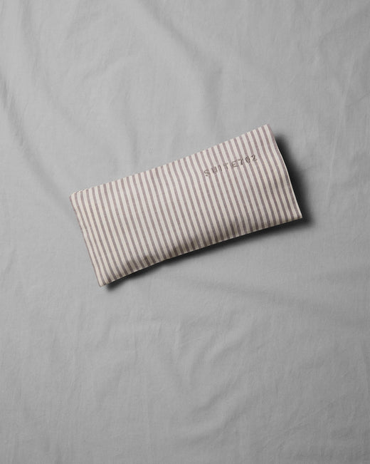 Aroma Eye Pillow Streep Brown Ecru