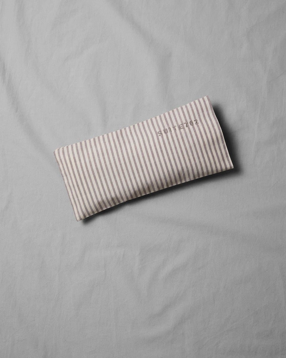 Coussin pour les yeux Aroma Stripe Marron Écru