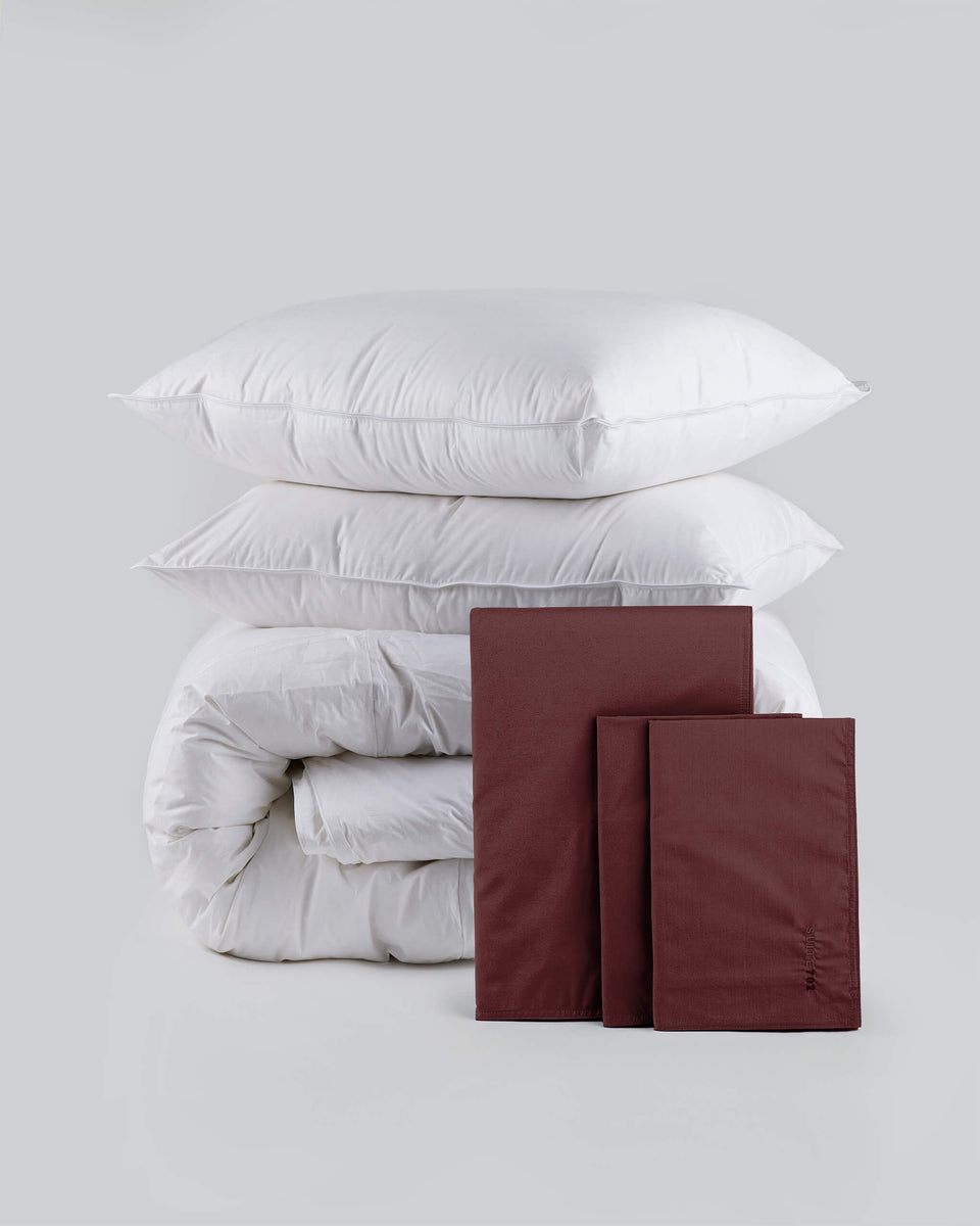 Dons Percale Bundle Brique Red - SUITE702