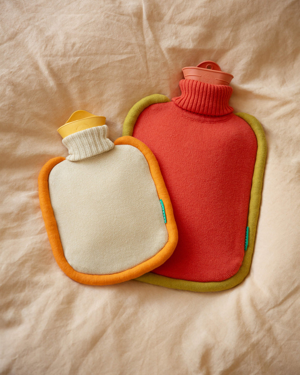 Bumper Hot Water Bottle Poppy Orange 